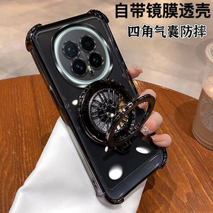 适用华为BKQ一AN80全包气囊防摔荣耀magic8手机壳魔术8pro保护硅胶套90透明软honor男女款m8带支架镜头膜新款