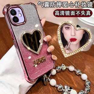 适用苹果12手机壳iPhone12Pro保护Max硅胶套镜头全包12p防摔带钻promax透明pm软壳女ip十二迷你por时尚高颜值