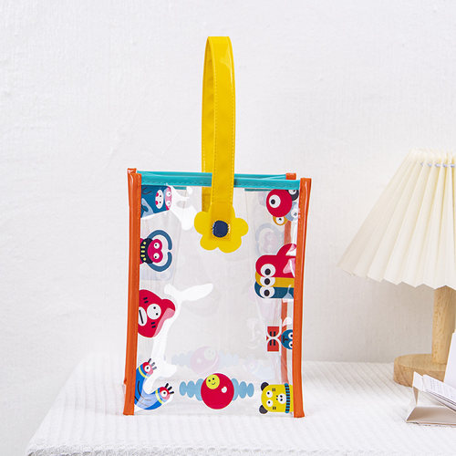 尚盈边上小怪兽透明手提果冻包