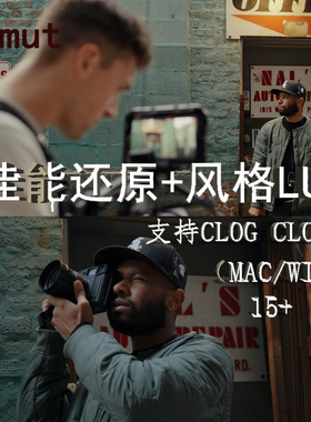 Gamut佳能Canon CLog / CLog 3 还原LUT+20款风格LUT  MAC/WIN