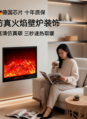 定制壁炉芯仿真火焰嵌入式电子壁炉装饰柜美式电壁炉取暖器家用
