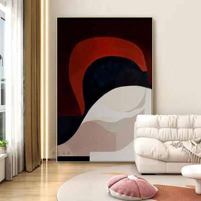 QC.ART手绘油画【花火】抽象立体肌理画客厅沙发背景玄关餐厅挂画