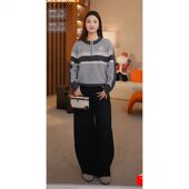 YF443 高支高密高克重绵羊毛套头衫 米公子 430g