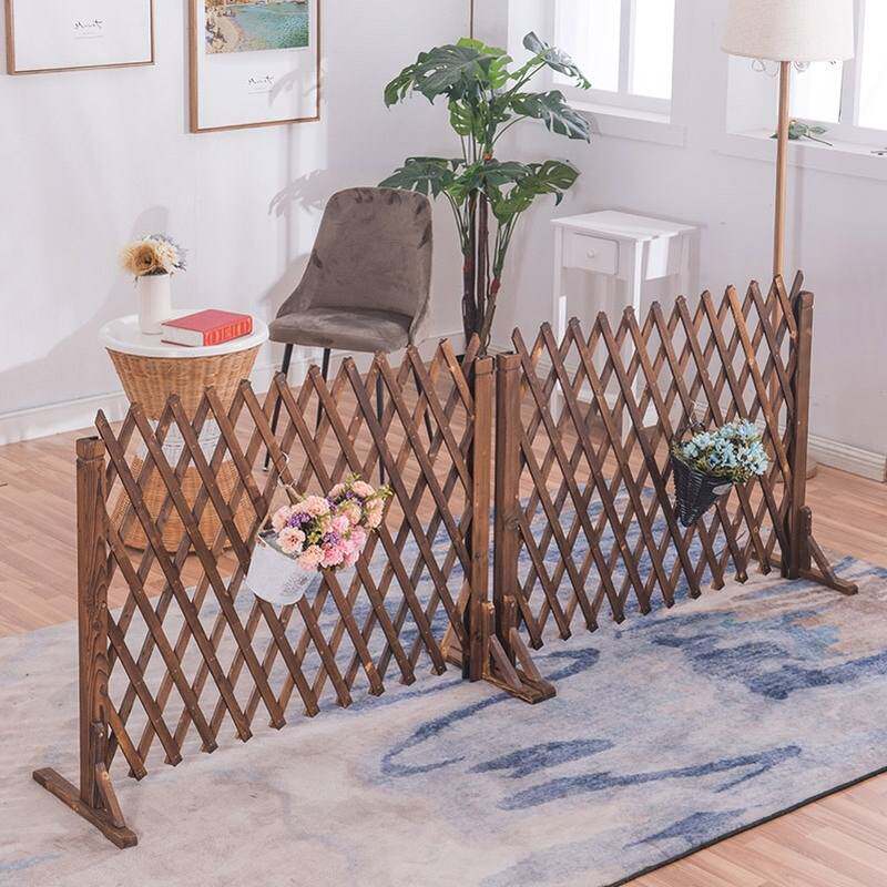 防腐木花栅栏围挡花园布置隔断餐饮围栏拦门小院围墙花格菜园子