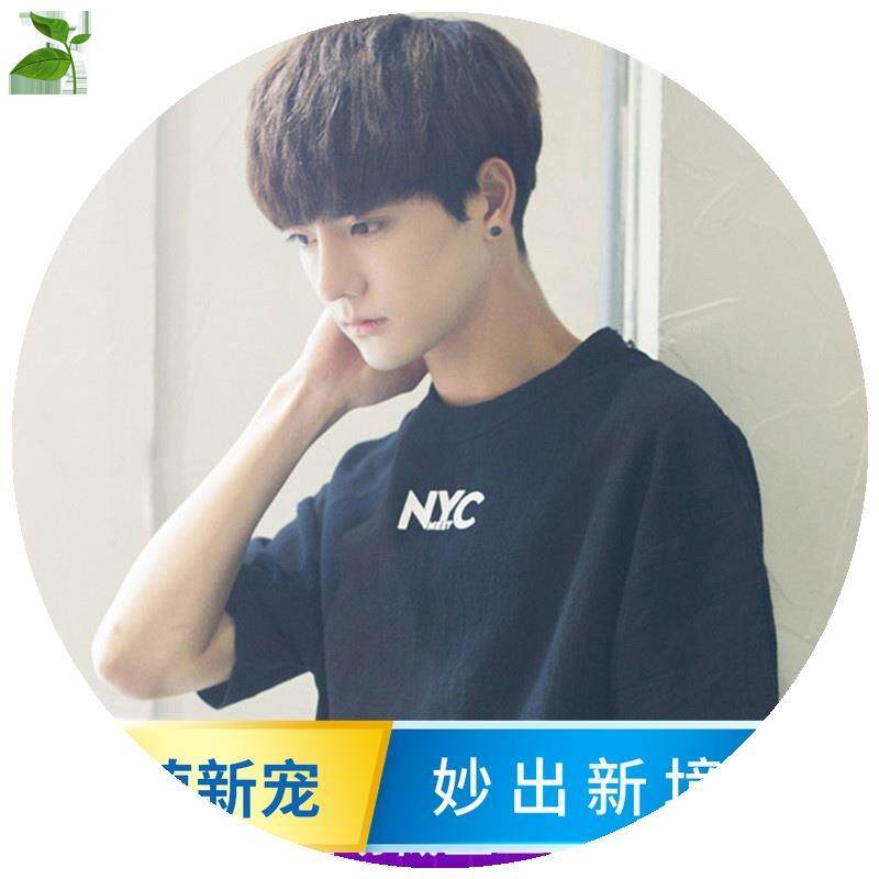 潮男发型 假发男士短直发自然逼真短发帅气男发黑色 男学生短假发