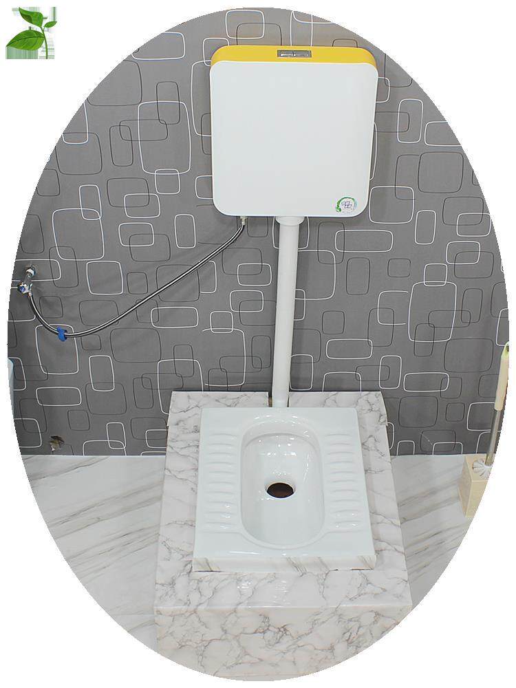 蹲便器蹲坑式大便器陶瓷便池盆家用厕所蹬便器卫生间水箱一体套装