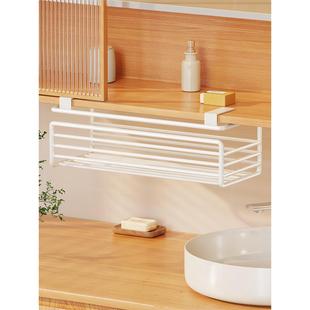 倒扣式纸巾架厨房挂纸盒免打孔浴室挂纸巾收纳盒