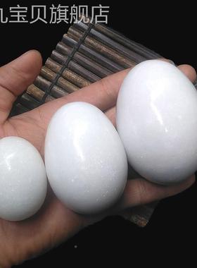 鹅卵石蛋天原然石鸡蛋手球摆件健身石BC6GT_16把玩玉保健仿球老人