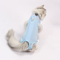 Breathable neutering clothing for cats, thin anti-licking clothing for female cats after surgery, rehabilitation clothes, elastic Velcro thumbnail 3