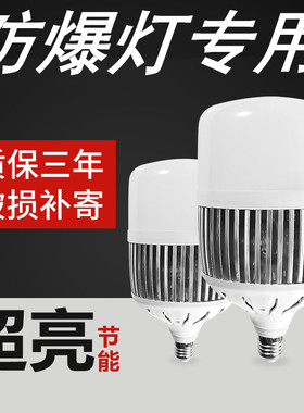 led防爆灯泡螺口工厂车间房灯超亮照明球泡节能灯100w隔爆型专用