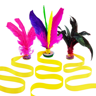 毽子儿童小学生鸡毛毽子带绳毽子好踢花毽子比赛运动专用羽毛毽球