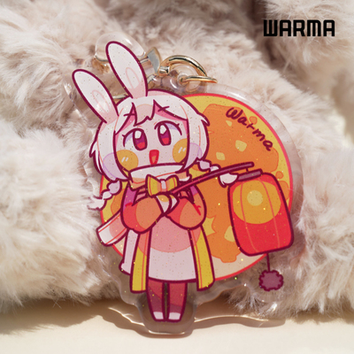 warma亚克力钥匙扣滴胶兔子沃玛