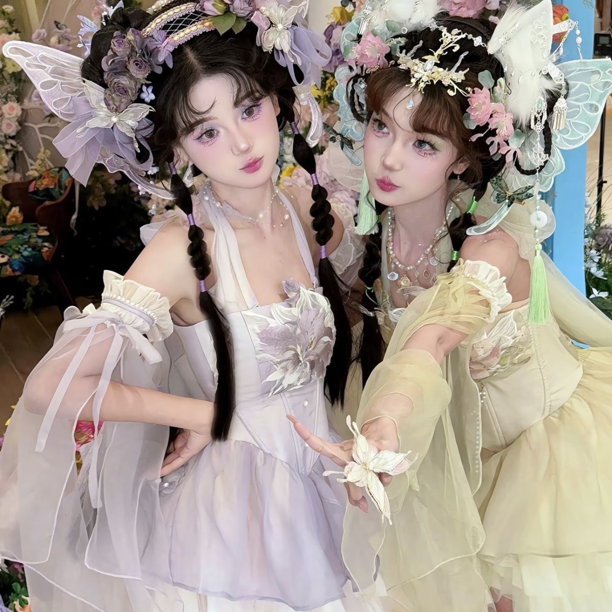 原创芭蕾风连衣裙女小鸢洛丽塔