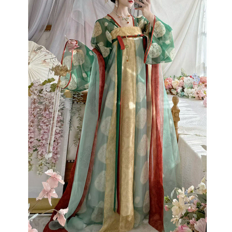 唐仙阁【落花嫣然】唐制汉服女复原风齐胸襦裙原创日常仙气