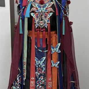 云间山泽原创重工刺绣汉服傩戏服装戏曲风汉元素新款明制仙气套装