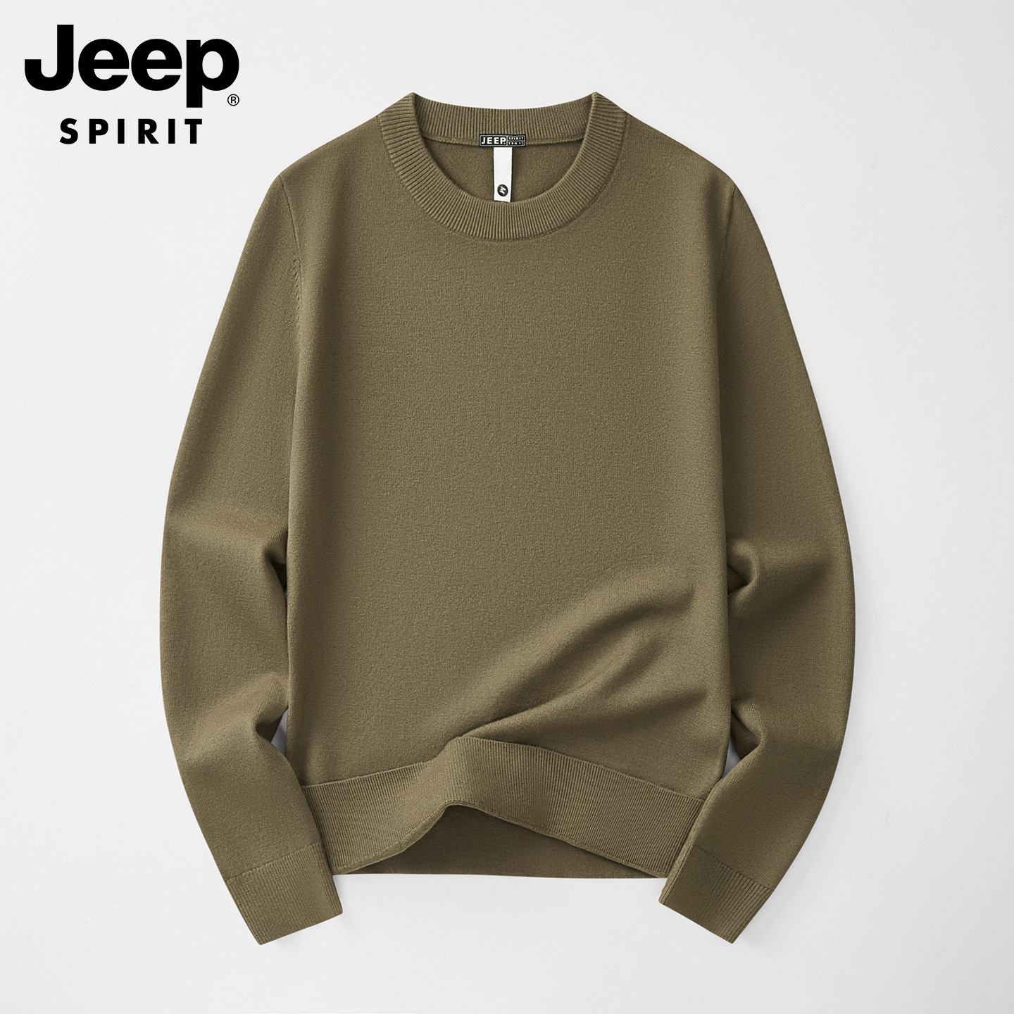 品牌加厚针织毛衫男款秋冬季中青年爸爸装打底衫圆领保暖毛衣上衣