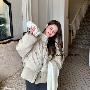 金多多-冬上新宽松韩系百搭保暖羽绒服外套(不配毛领)88850