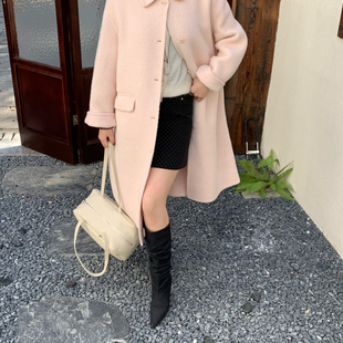 20苏力 含80羊毛 不退不换 羊毛外套 加厚保暖简约韩系长款