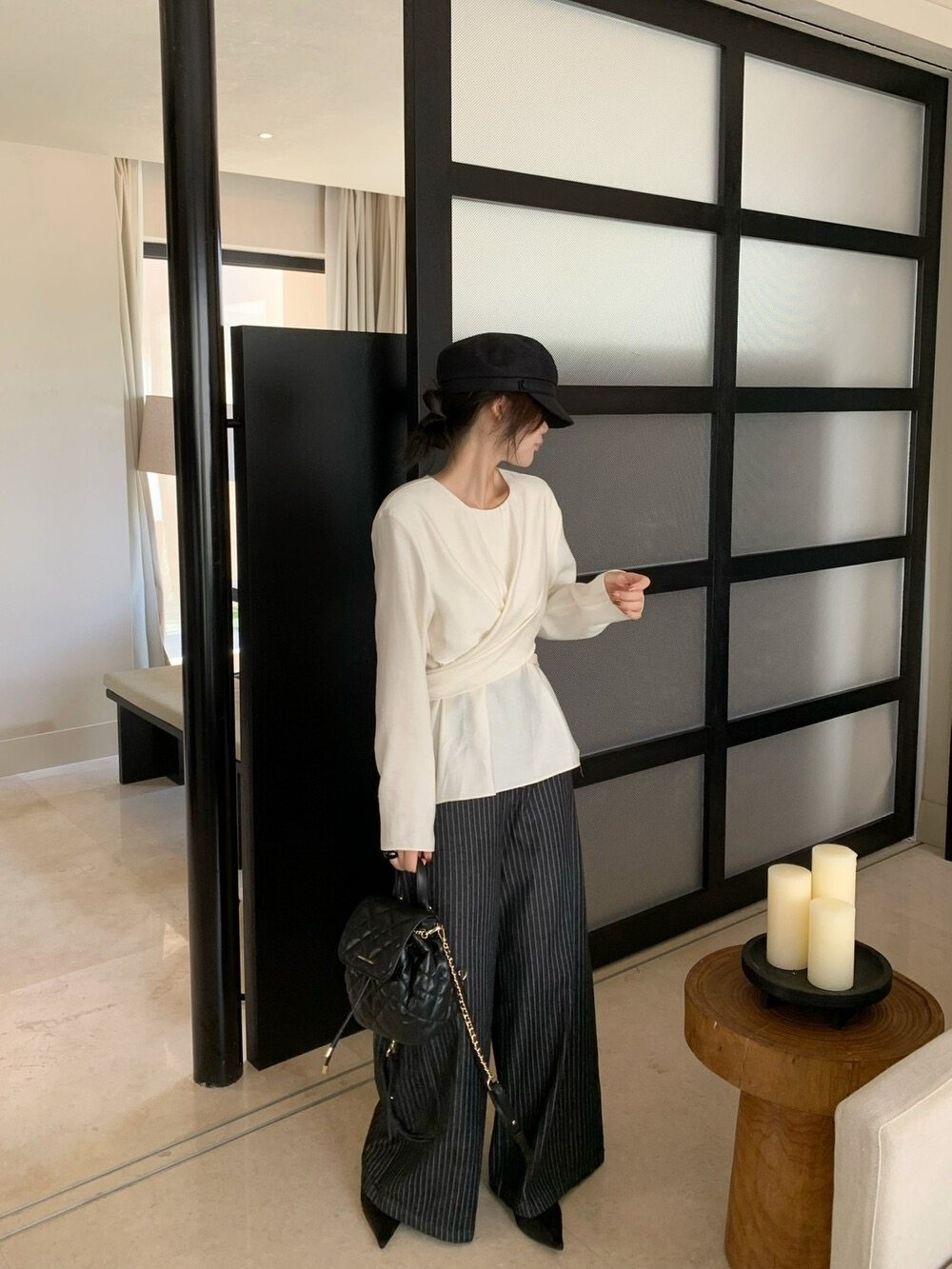 无敌大爆款延续！【ENJOYABLE】显瘦绑带款小衫（含3%羊毛）