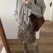 JIN.C 配兔毛领不可拆 NEVER 简韩拼兔毛领收腰保暖羽绒服外套