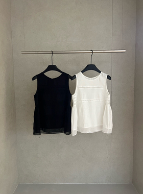 档口开爆【ENJOYABLE】精致重工刺绣无袖上衣背心  EN95154#