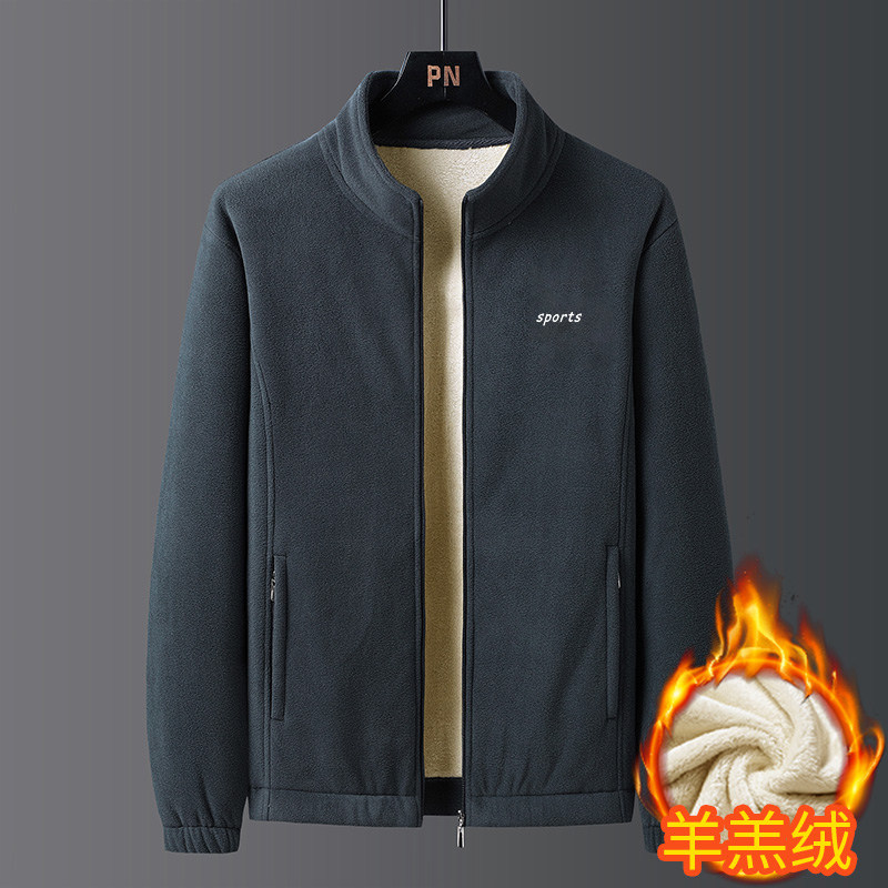 [TMALL PREFERRED] LAMBSWOOL POLAR FLEECE JACKET 남성 겨울 야외 레저 두꺼운 양털 재킷