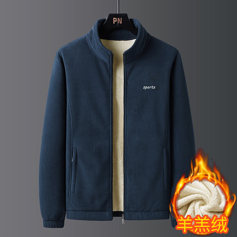 [TMALL PREFERRED] LAMBSWOOL POLAR FLEECE JACKET 남성 겨울 야외 레저 두꺼운 양털 재킷