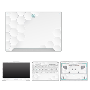 几何风景笔记本贴膜适用华硕天选4 FX507 4PLUS飞行堡垒9无畏15/16天选3/2/1代15.6寸A豆14灵耀电脑外壳贴纸