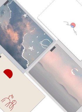 适用联想ThinkBook14IIL/14S/G2ARE/15G3/15IML威6 14IML/14IKB/PRO13笔记本贴膜电脑外壳贴纸极简可爱保护膜