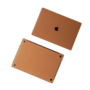 苹果笔记本素皮皮革贴膜适用macbookair13Pro15 A1466 1932 2179 1502 1989 2241 2289 2338电脑外壳保护贴纸