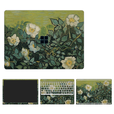 微软精选油画不留胶笔记本贴膜