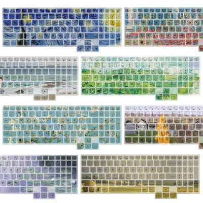 油画系列笔记本彩绘键盘防尘膜适用联想拯救者2025款Y9000Py9000xR9000PY7000PR7000P R9000X定制电脑硅胶膜