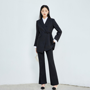 盘扣西装 专柜779 不规则摆开叉新中式 秋装 外套098 兹