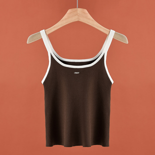 显瘦打底吊带针织衫 82.6%粘纤 女装 专柜399 新款 336 木X 夏季