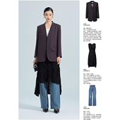 木X 高腰直筒裤 秋装 专柜 V领西装 外套 通勤气质套装 608