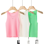 女装 辣妹外穿显瘦打底无袖 083 39%粘纤 新款 针织衫 夏季