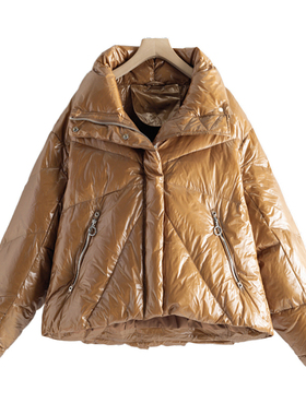 【宇】 高领保暖白鸭绒羽绒服LY615缇黑柒~冬季新款女装