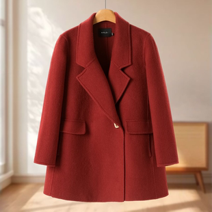 91%绵羊毛 A版 9%骆驼绒 冬装 气质双面呢外套311 莫Y 专柜2899