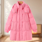 专柜1969 遮肉脱卸帽立领羽绒服133 A版 莫Y 冬季