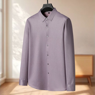轻柔舒适含羊毛加绒绅士衬衫 冬装 099 冰 男装