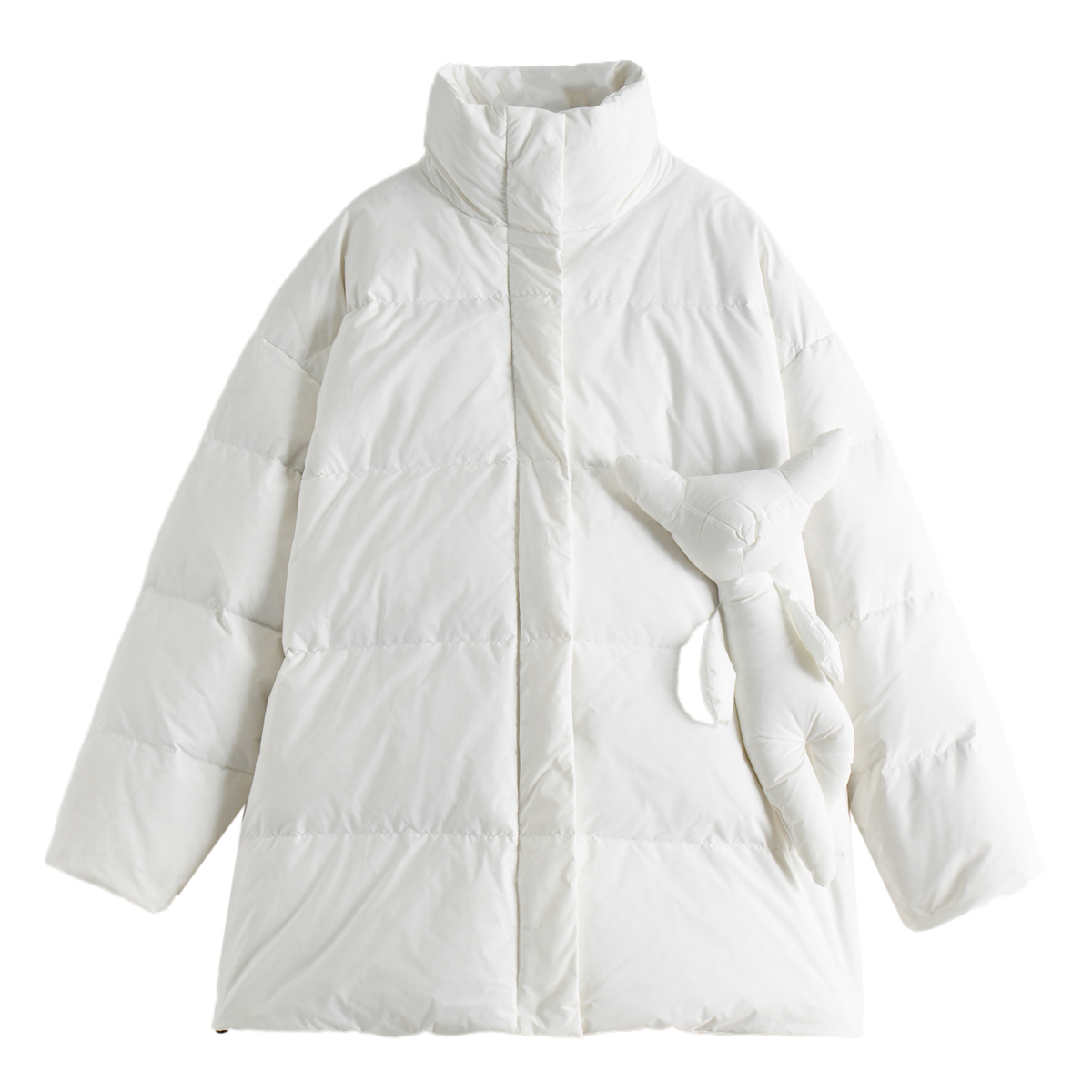 松紧防风袖口立领玩偶休闲