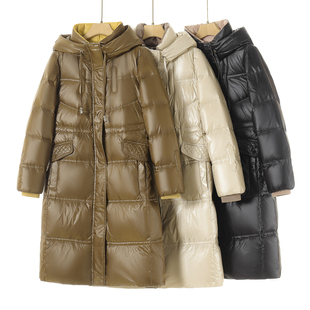 【慧】 连帽带抽绳不可拆卸长款羽绒服952~冬季新款女装