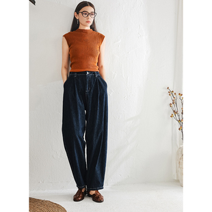 专柜439【兰】 松紧含再生纤维素纤维哈伦牛仔裤498~秋季新款女装