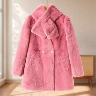 配围脖柔软手感环保仿皮草外套534 冬装 专柜1399 莫Y