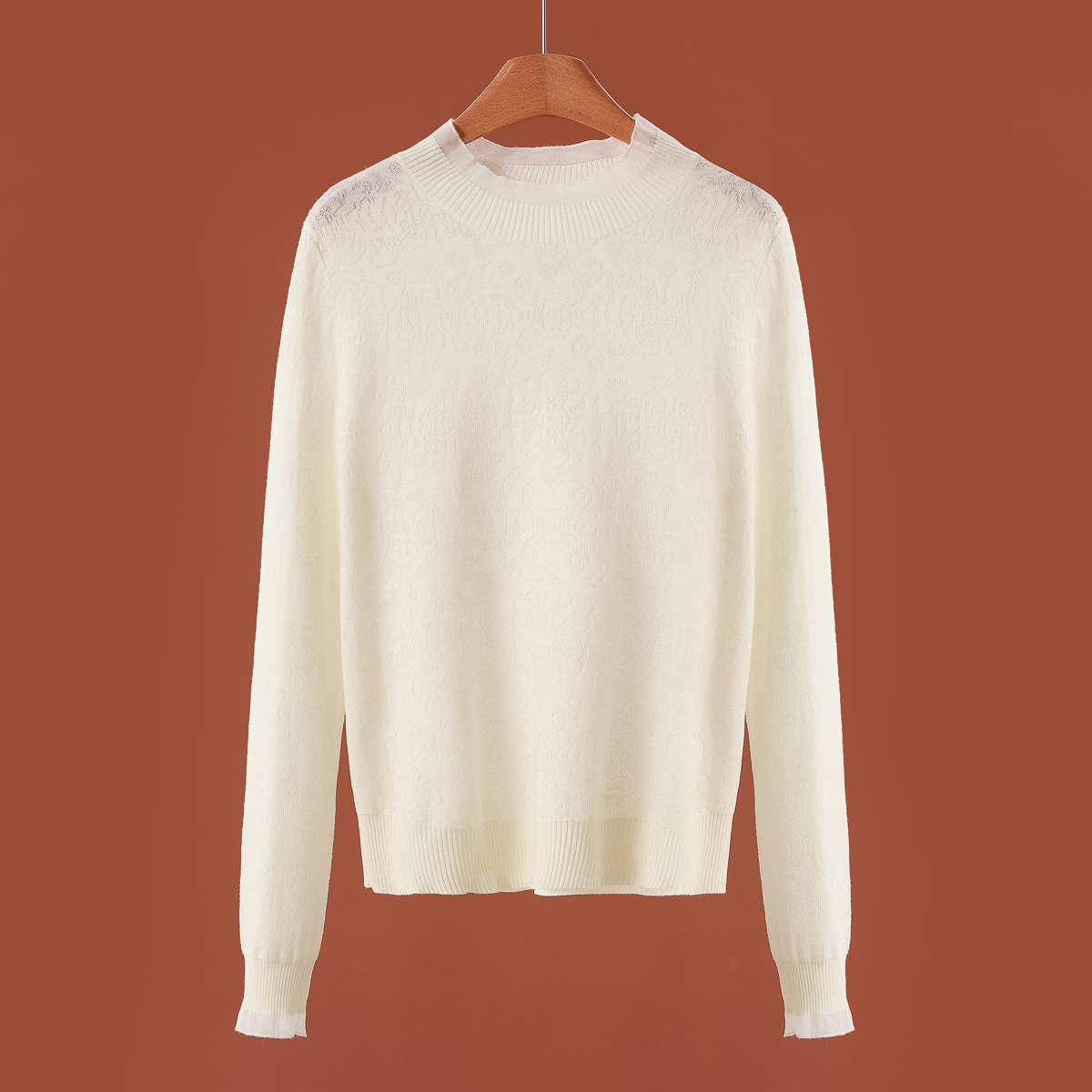 专柜559 30%绵羊毛【兹】秋装 小立领娴熟可外穿打底针织衫171