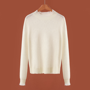 小立领娴熟可外穿打底针织衫 专柜559 秋装 兹 171 30%绵羊毛