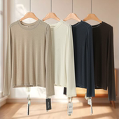 打底薄针织小衫 专柜269 085 冬装 含醋纤修身 59%粘纤 兰