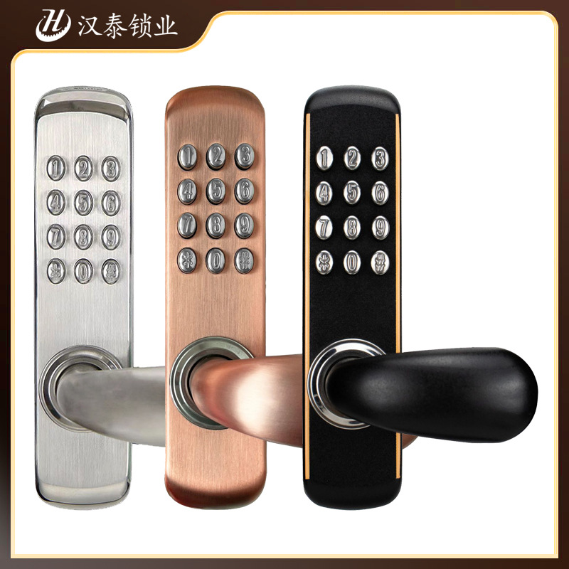机械密码锁户外防水木门办公室家用房门公寓门锁密码锁防盗锁
