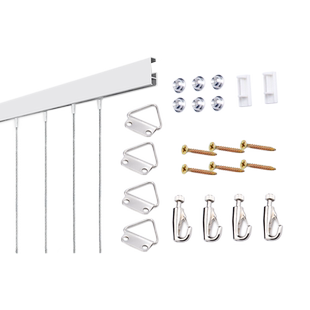 隐形挂画轨道条挂画器吊码钢丝绳家用挂画线画廊画展画室挂画神器