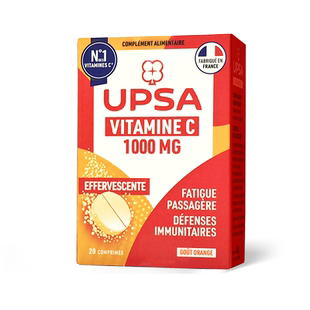 现货法国UPSA 泡腾片20片 维生素C 1000MG